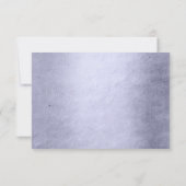 Zeemeermin Chic Tail | Stoffige lavendel Paarse gl RSVP Kaartje (Achterkant)