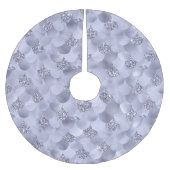 Zeemeermin chique schalen | Stoffige Lavendel Paar Kerstboom Rok (Voorkant)