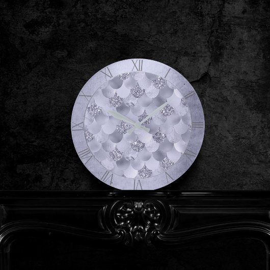 Zeemeermin chique schalen | Stoffige Lavendel Paar Ronde Klok