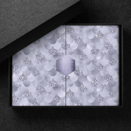 Zeemeermin chique schalen | Stoffige Lavendel Paar Tissuepapier