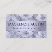 Zeemeermin chique schalen | Stoffige Paarse Lustre Visitekaartje (Voorkant)