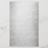 zeemeermin chroomstaart | Silver Faux Shimmer Cust Briefpapier (Achterkant)