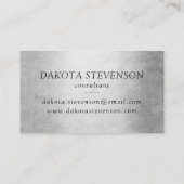 zeemeermin chroomstaart | Silvery Faux Shine Brand Visitekaartje (Achterkant)