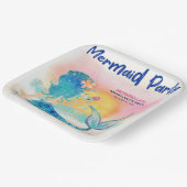 Zeemeermin Cocktail Tropische Strand Bachelorette  Papieren Bordje (Gebogen)