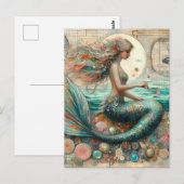 Zeemeermin Collage Briefkaart (Voorkant / Achterkant)