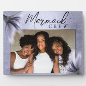 Zeemeermin Crew | Paarse Chic Vrienden Foto Fotoplaat (Voorkant)