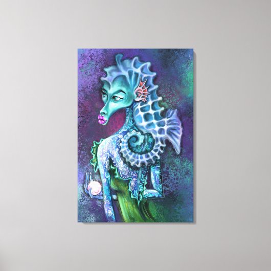 Zeemeermin Dames Fantasie Canvas Print - Schilderi (Voorkant)