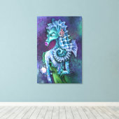 Zeemeermin Dames Fantasie Canvas Print - Schilderi (Insitu (Houten vloer))