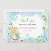 Zeemeermin Dank Je Kaart Onder De Zee (Voorkant)