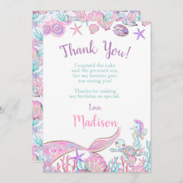 Zeemeermin Dankkaart Kaart