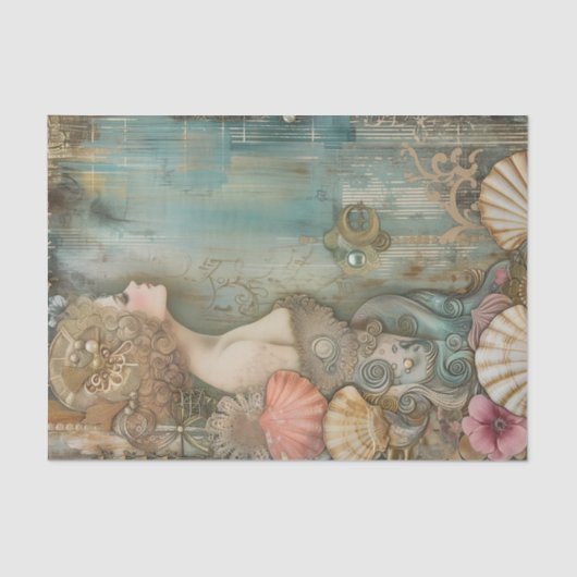 ZEEMEERMIN DECOUPAGE TISSUEPAPIER (Voorkant)