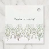 Zeemeermin Diamant Kant Bedankjes Labels (Achterkant)