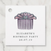 Zeemeermin Diamant Kant Bedankjes Labels (Voorkant)