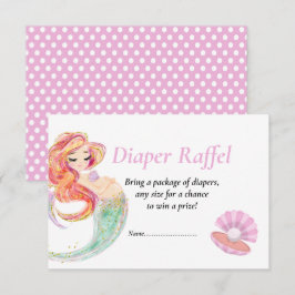 Zeemeermin Diape Raffel Baby Shower Onder de Zee Kaart