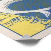  zeemeermin die een boek leest poster (Hoek)