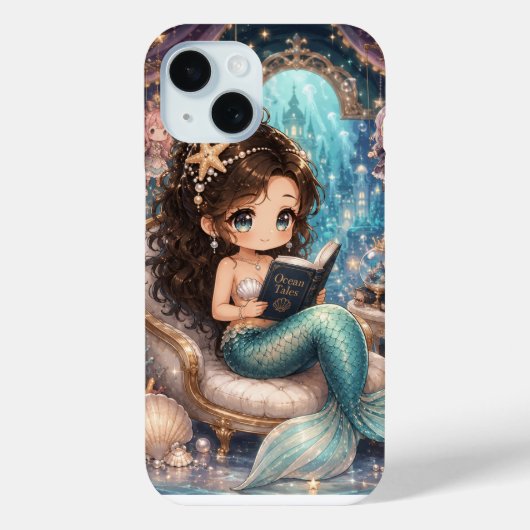 Zeemeermin die ondergoed leest Case-Mate iPhone case (Achterkant)