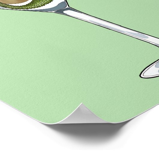 Zeemeermin Dirty Martini Waterverf Art Print (Hoek)