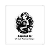 Zeemeermin Dit behoort tot Boekplaten Rubberstempel (Afrduk)