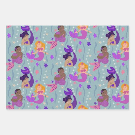 Zeemeermin Diversity inpakpapier (Voorkant)