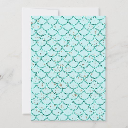 Zeemeermin Dolfijn Blauw Zee Ocean Aqua Verjaardag Kaart (Achterkant)