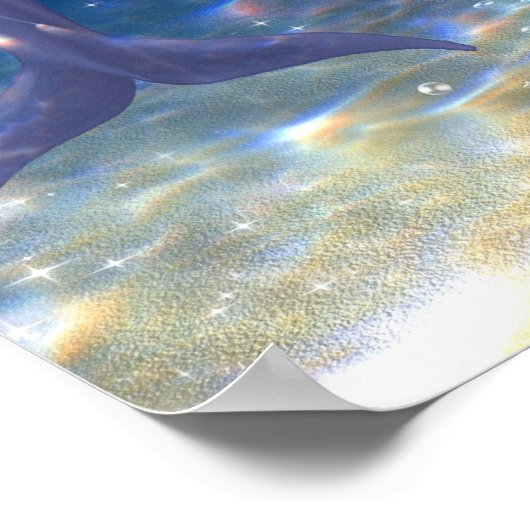 Zeemeermin/dolfijn Poster (Hoek)