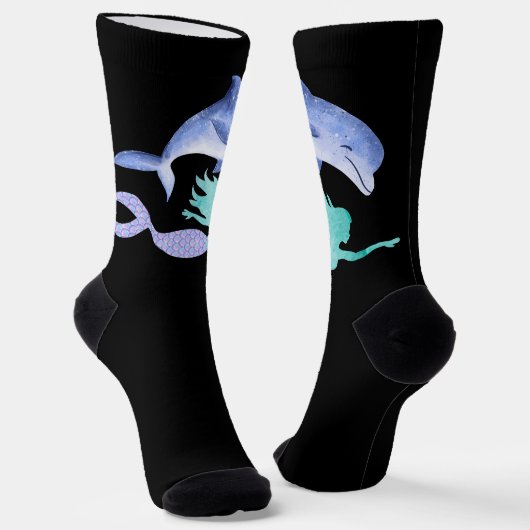 Zeemeermin, Dolfijn Sokken (Gebogen)