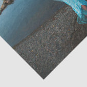 Zeemeermin door het Zee blauw gekleurde autische f Tissuepapier (Detail)