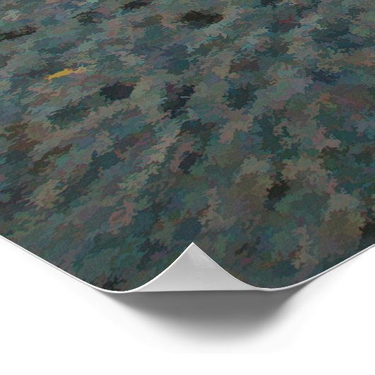 Zeemeermin door het Zee Blue Nautical Etheral Poster (Hoek)