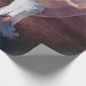 Zeemeermin door het Zee Paarse nichtretro Cadeaupapier (Hoek)