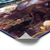 Zeemeermin door John Waterhouse Poster (Hoek)