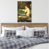 Zeemeermin door John William Waterhouse Canvas Afdruk (Insitu (Slaapkamer))