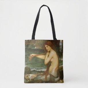 Zeemeermin door John William Waterhouse Tote Bag