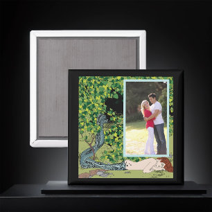 Zeemeermin door Koloman Moser met foto Magneet