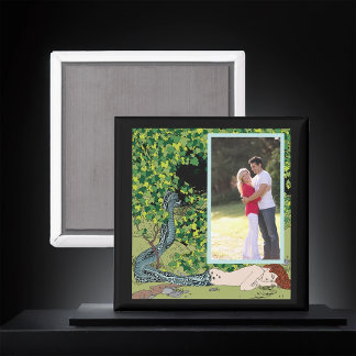 Zeemeermin door Koloman Moser met foto Magneet