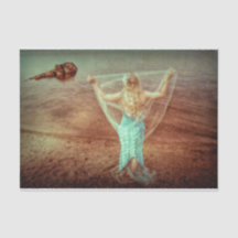 Zeemeermin door Zee  Blauwgroen bruin