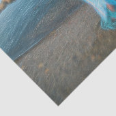 Zeemeermin door Zee Blue Nautical Fantasy Tissuepapier (Detail)