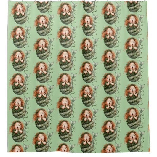 Zeemeermin Douchegordijn (Voorkant)