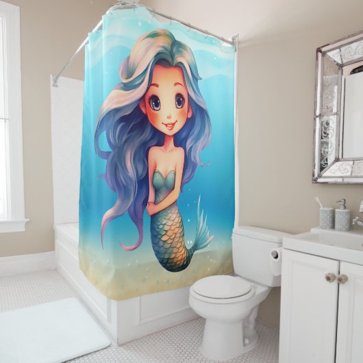 zeemeermin douchegordijn (In situ)