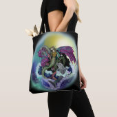 Zeemeermin, Draak, & Dolfijn Tote Bag (Dichtbij)
