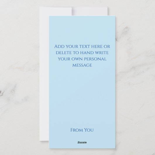 Zeemeermin Dragon Fantasy Blue Feestdagenkaart (Achterkant)