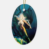 Zeemeermin Dragon Fantasy Blue Keramisch Ornament (Links)