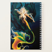 Zeemeermin Dragon Fantasy Blue Planner (Achterkant)