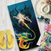 Zeemeermin Dragon Fantasy Blue Strandlaken