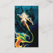 Zeemeermin Dragon Fantasy Blue Visitekaartje (Voorkant)