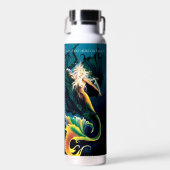 Zeemeermin Dragon Fantasy Blue Waterfles (Voorkant)
