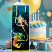 Zeemeermin Dragon Fantasy Blue Wijn Cadeautas