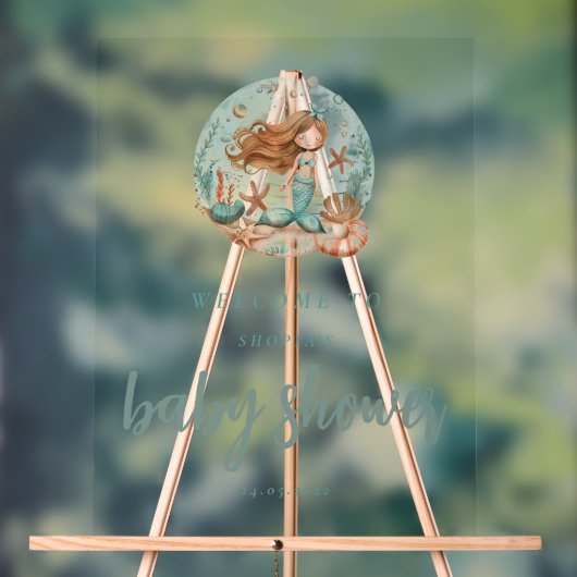 Zeemeermin dromen Kinder Acryl Bord (Neutraal)