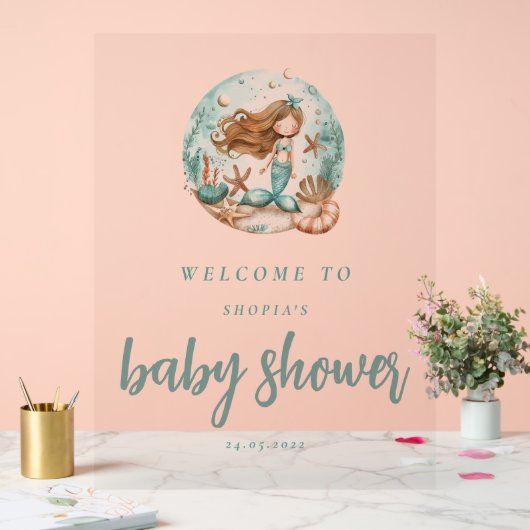 Zeemeermin dromen Kinder Acryl Bord (Huwelijk)