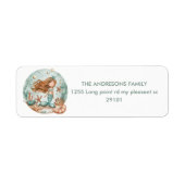 Zeemeermin dromen Kinder Etiket (Voorkant)