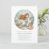 Zeemeermin dromen Kinder Kaart (Staand voorkant)